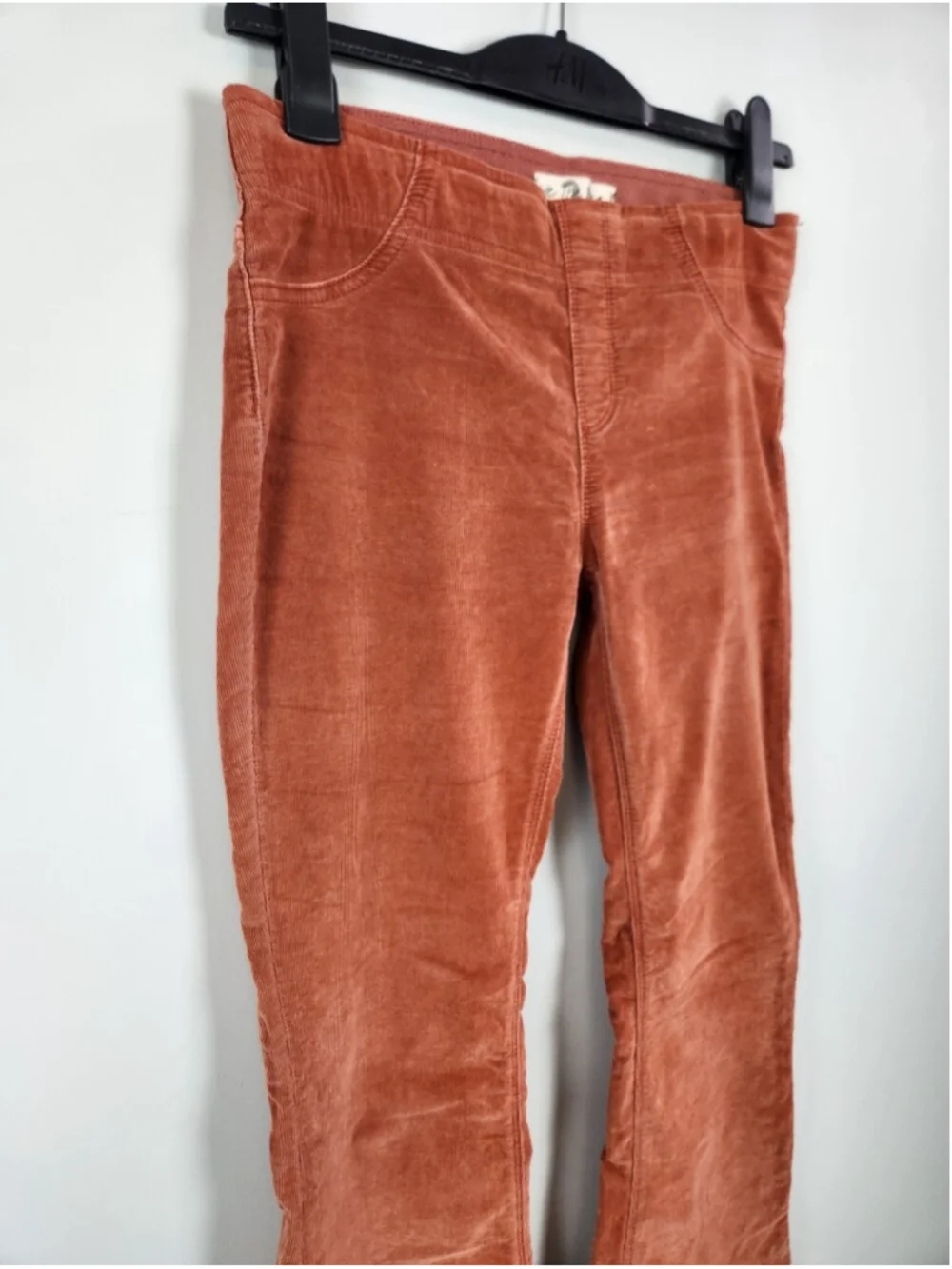 We The Free Low Rise Corduroy Flare Pull On Pants Size 28 Stretchy 70s 60s Bell